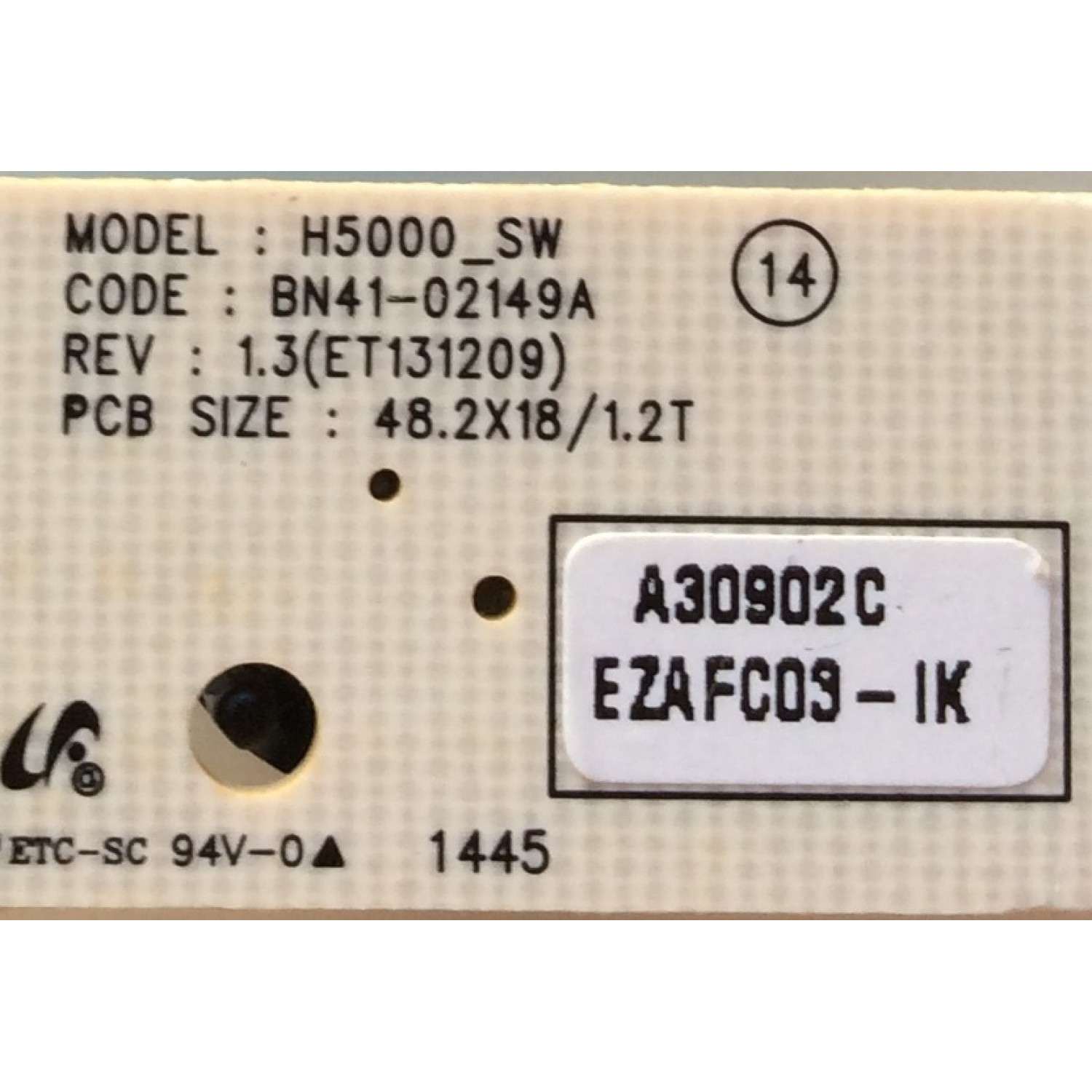 BOTON DE ENCENDIDO VIZIO 48.76N18.011 / MODELO E480I-B2 - Imagen 2